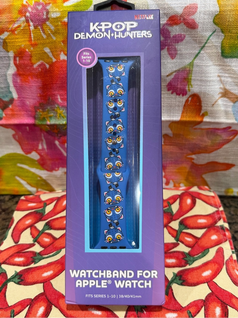 pop K-POP Demon Hunters Blue Silicone Apple Watch Band